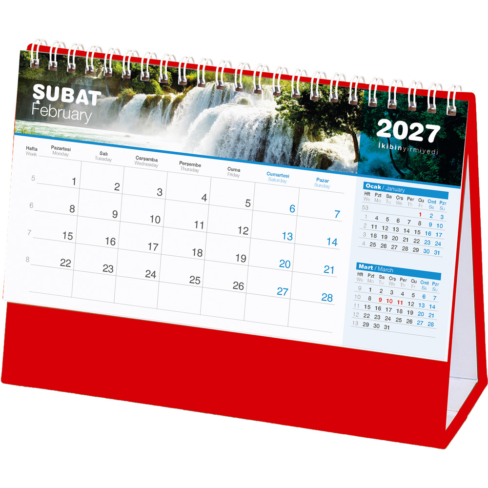 AMT-04-TK Şelale Masa Takvimi