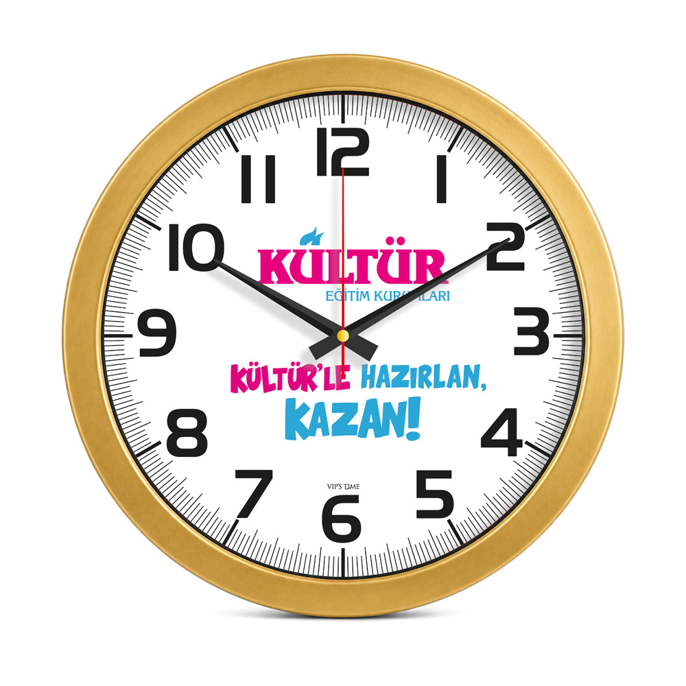 V30-570-A Metalize Duvar Saati